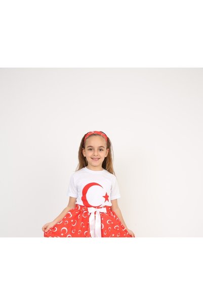 SEVİL GÖSTERİ & OKUL KIYAFETLERİ 23 April Show Outfit - Girls' T-Shirt White ...