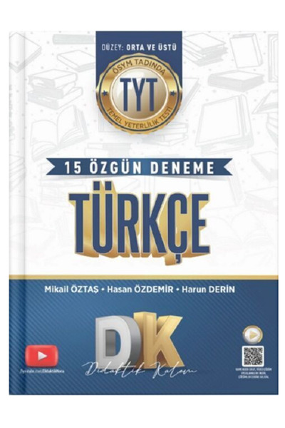 Efsane Yayınları Didaktik Kalem DK TYT Türkçe 15 Özgün Deneme / Düzey Orta ve...