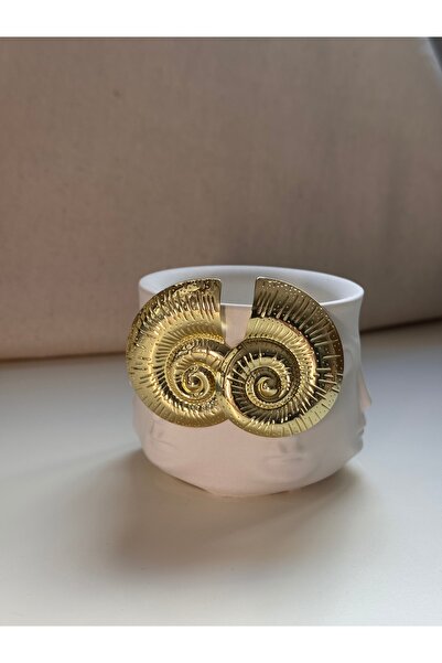 MOD10 Helen Jewerly Snail Model Gold Plate Oyster Earrings