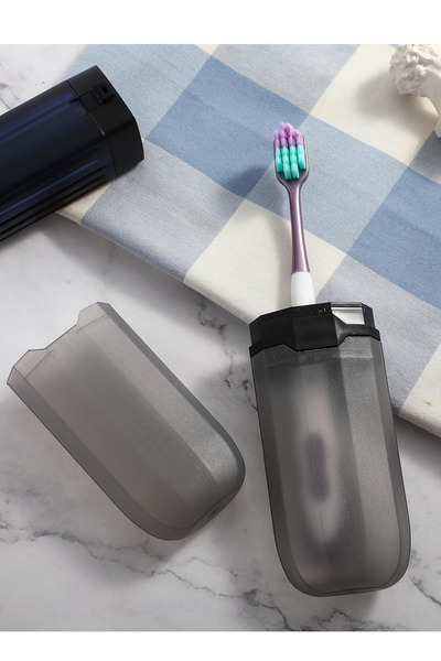 Privo Travel Type Toothbrush Makeup Brush Storage Container Portable Organizer Multipurpose Carrying Box