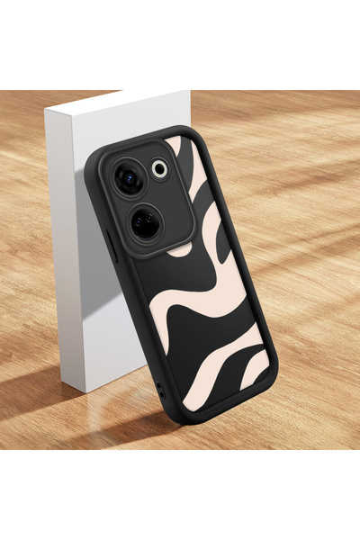 Hontinga Tecno Camon 20 Compatible Case Slim Soft Silicone Phone Cover Wave P...