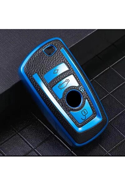CİHAN GROUP Bmw f30 f32 f10 f20 compatible key fob cover - see 2nd image - blue