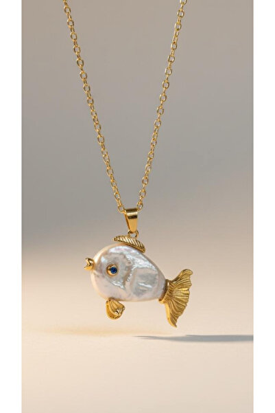 Wind Silver Barok Balık İnci Tasarım 925 Ayar