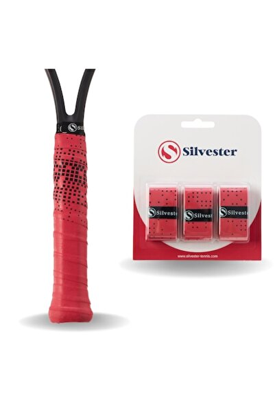 OSM Set of 3 Overgrips, Silvester, Ruby Square