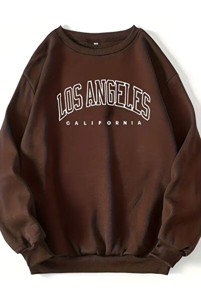 ELAN WEAR Women's Printed Hoodie Sweatshirt 2 Yarn Oversize Cut Large Size