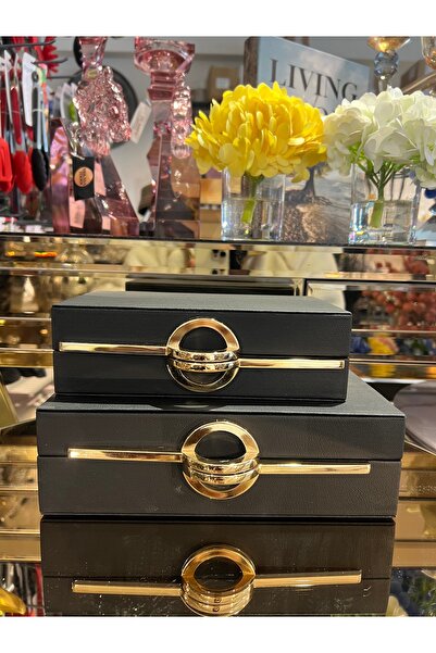 veraev Decorative Jewelry Box 2Pcs Leather
