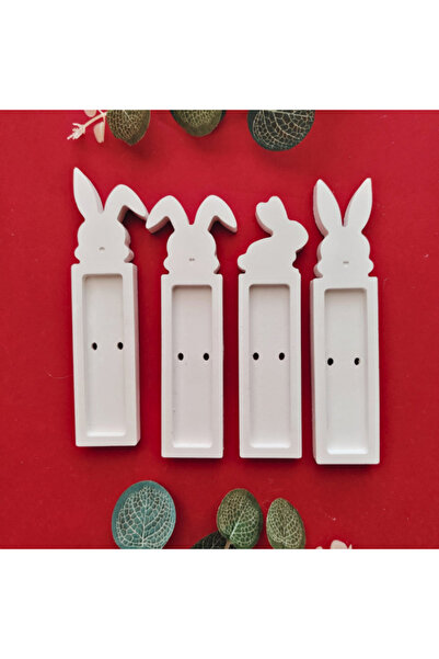 OEM Set 4 decoratiuni ipsos pentru cadou Pasti 13x3cm