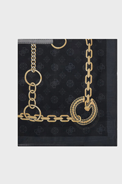 Guess Emelie Logo 120 X 120 cm Patterned Modal Scarf Aw5482Mod03 Scarf Aw5482...