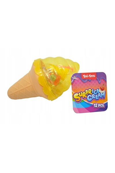 Toi-Toys Изненадваща играчка-сладолед със скрита фигурка, жълт