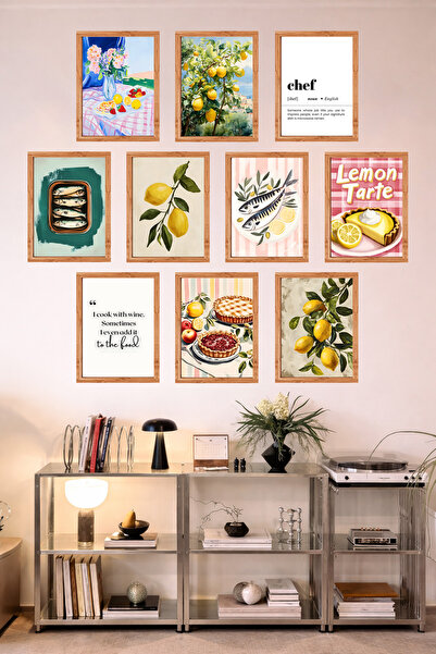 UNT Bucătărie cu aspect de cadru, 10 piese |   Modern |   Set de pictură cu a...