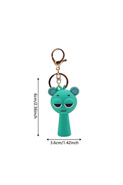 Avaleea Sprunki Keychain Figurineturquoise blue6cm