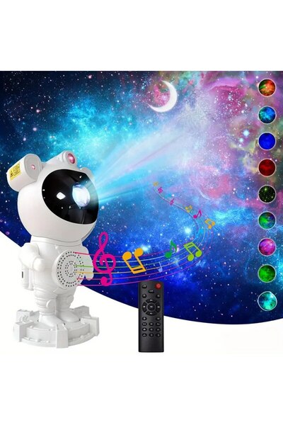 Luxis Proiector de stele pentru astronauți – Lampă de noapte multifuncțională...