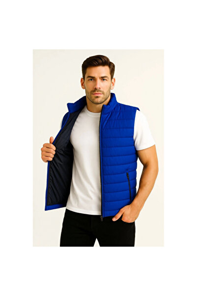 Narnuga Inflatable Zippered Vest Water Repellent Quilted Lined Fabric Lightwe...