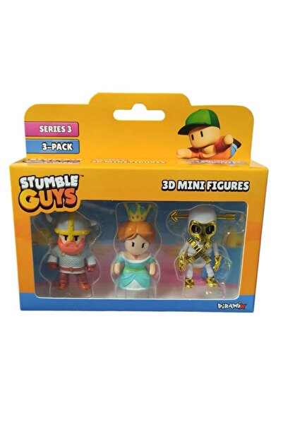 Noriel Set 3 mini figurine Stumble Guys 3D, Seria 3 - Viking Bjorn, Princess,...