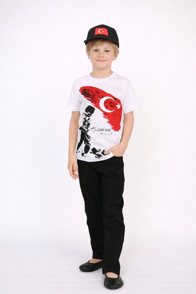 SEVİL GÖSTERİ & OKUL KIYAFETLERİ 23 April Show Outfit - Men's Top and Bottom Set
