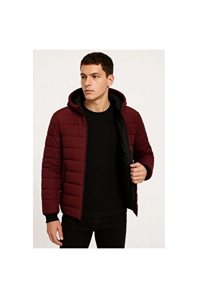 Narnuga Inflatable Hooded Zippered Jacket Water Repellent Quilted Lining Fabr...