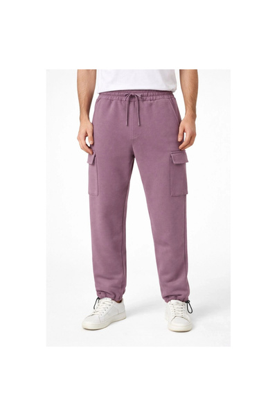 Narnuga Baggy Three Thread K Cargo Pocket I Sweatpants Adjustable Leg Waist D...