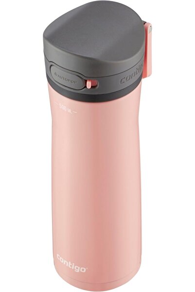 moontime alaçatı Paslanmaz Çelik Pembe Termos 590 mL, Sıcak ve Soğuk İçecekle...