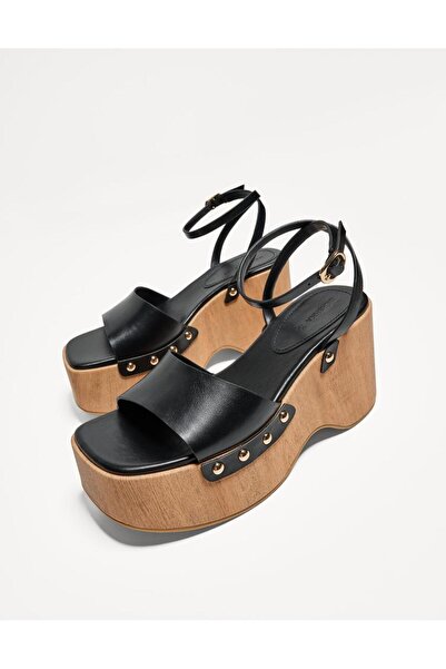 Butik Allbucks Bersh Ankle with Straps and Wedge Heel Lu Sandals Abbrs3779