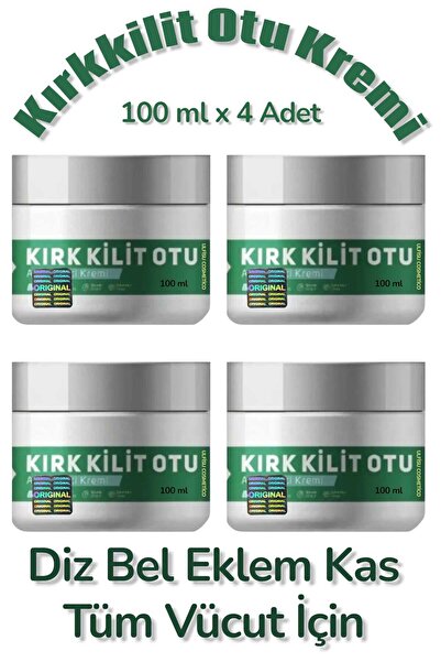 ULFİSU COSMETİCO Kırkkilit Herb Oil Massage Cream 100 ml 4 Pieces - for the W...