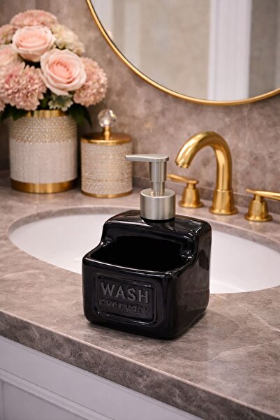 NEWNOW Dozator de săpun lichid Velmora Cream Porselen |   Accesoriu pentru ba...