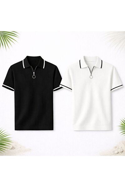 laçin life 2-paket muških majica od finog pletiva