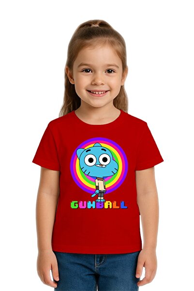 SEDİRLİ Tricou unisex pentru copii Gumball cu imprimeu bumbac moale țesături ...