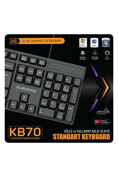 Subzero STANDART KABLOLU SLiM KLAVYE