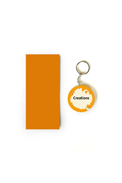 Printoot طقم هدايا خلية النحل الذهبية، يتضمن بطاقة برتقالية بتصميم بسيط سلسلة...