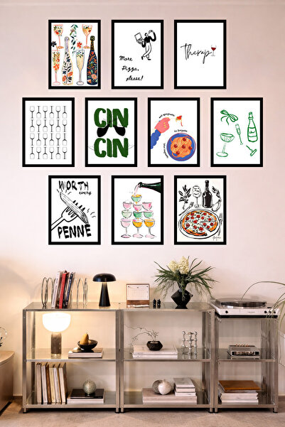 UNT Bucătărie cu aspect de cadru, 10 piese |   Modern |   Set de pictură cu a...