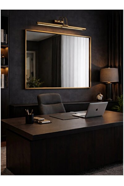 Eskitme kasa rustik tasarım pilli gün ışığı tablo ayna ustu ledli flüt aplik armatür