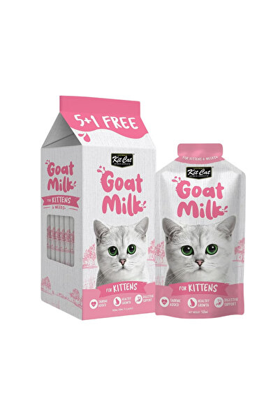 Kit Cat حليب ماعز فائق الجودة للقطط الصغيرة (من عمر 6 أسابيع) – عبوة 5+1 مجاناً