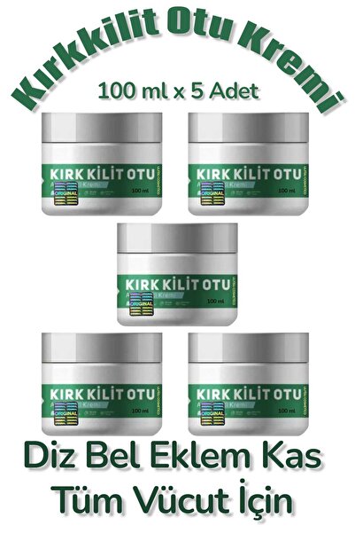 ULFİSU COSMETİCO Kırkkilit Herb Oil Massage Cream 100 ml 5 Pieces - for the W...