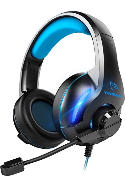 YINSAN Wired Gaming Headphones With Stereo Surround Sound Noise Cancelling Mi...