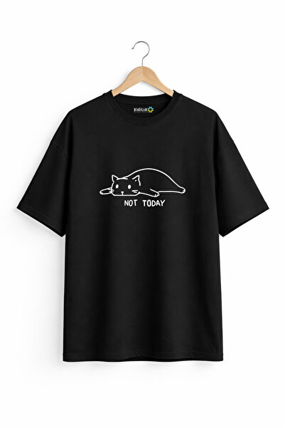 Kidilia Not Today Visual Unisex Crew Neck Design Tshirt