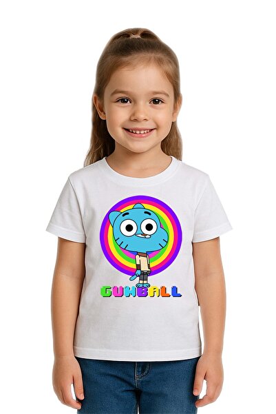 SEDİRLİ Tricou unisex pentru copii Gumball cu imprimeu bumbac moale țesături ...