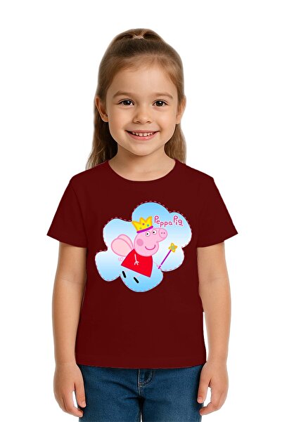 SEDİRLİ تي شيرت للأطفال من الجنسين من Peppa Pig مطبوع مصنوع من قماش قطني ممشط...