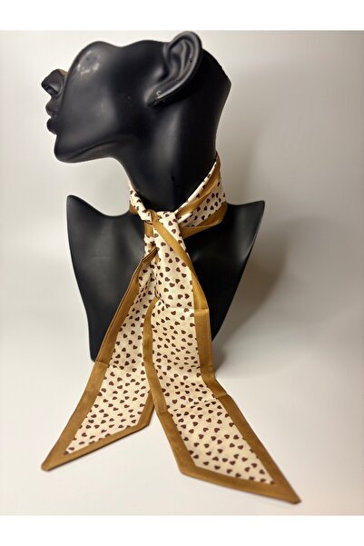 BHR AKSESUAR Patterned Thin Scarf, Ribbon (6X85 cm)