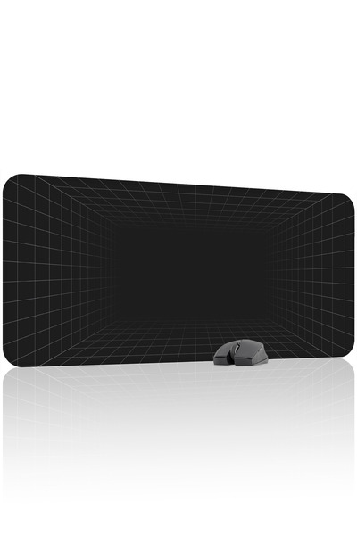 mousepad bastir Vaporwave Grid Αντιολισθητικό Ραμμένο λαστιχένιο mousepad παι...