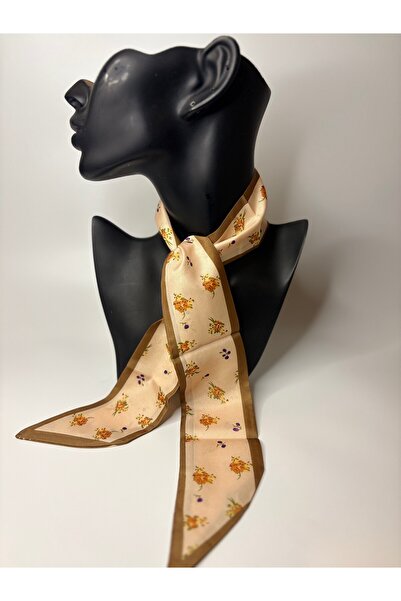 BHR AKSESUAR Patterned Thin Scarf, Ribbon (6X85 cm)