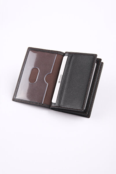Ancora Leather Genuine Leather Minimum Card Holder -26206-Brown