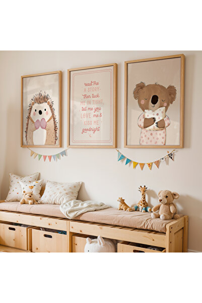 Artiera Σετ ζωγραφικής 3 τεμαχίων με ξύλινο πλαίσιο για κοριτσίστικο δωμάτιο ...