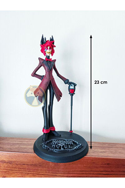 Tilki Atölye Hazbin Hotel Alastor (Radio Demon) 23 cm El Boyaması Figür