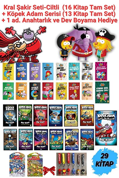 Eksik Parça Yayınları Kral Şakir 16 Kitap + Köpek Adam 13 Kitap Toplam 29 Kit...