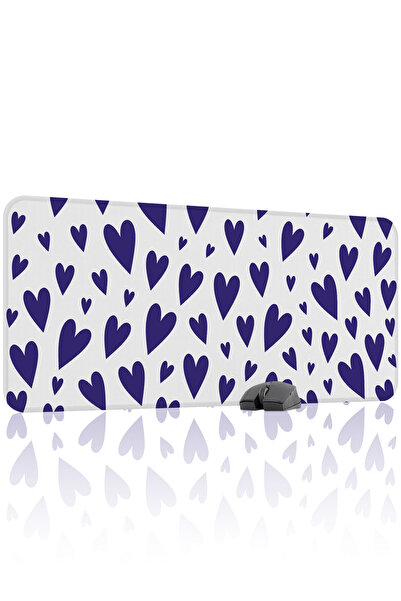 mousepad bastir لوحة ماوس مطاطية للألعاب من Hearted مانع للانزلاق Stitched Ru...