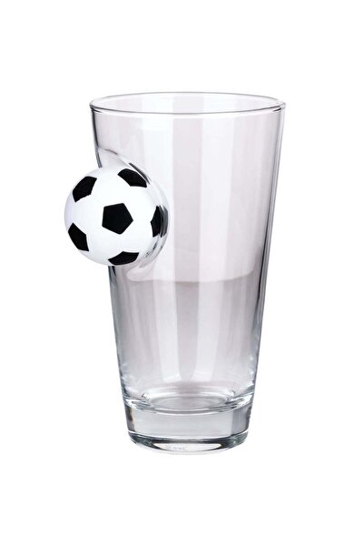 Bellore Glass Beer Mug with Football - 465 ml