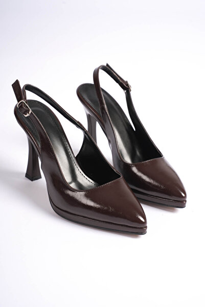 LEVONYA Platformă maro Artemis pentru femei pantofi cu toc