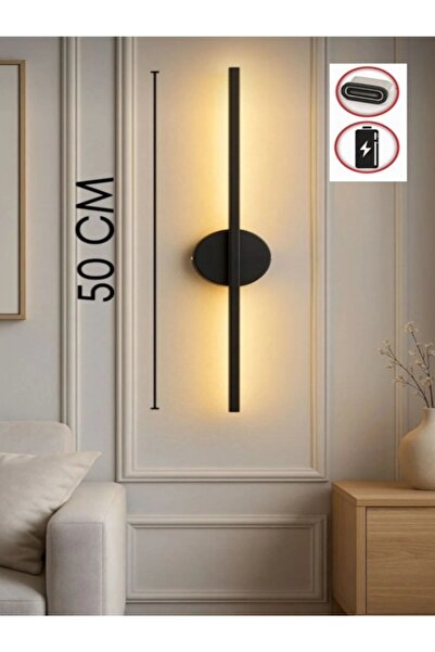 ST LİGHTİNG siyah Salon Koridor Tablo Duvar Resim Televizyon Kenarı Aplik Duv...