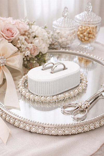 Dekor 🤍   Minimal Double Ring Stand – White