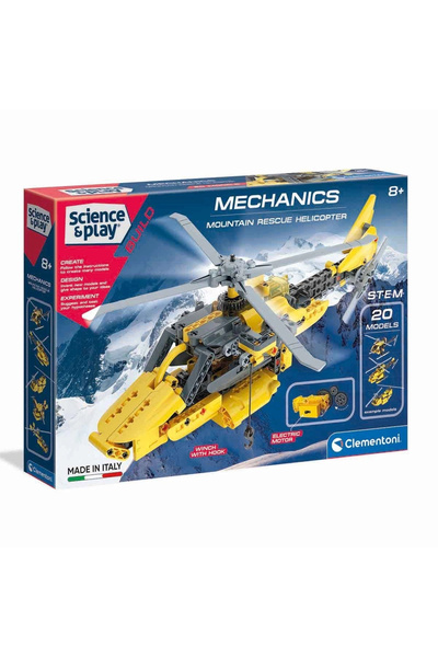 CLEMENTONI 75063TR Kurtarma Helikopteri - Mekanik Laboratuarı +8 yaş